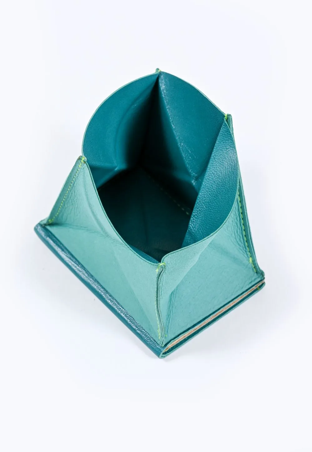 ארנק מתקפל – טורקיז עם בז'