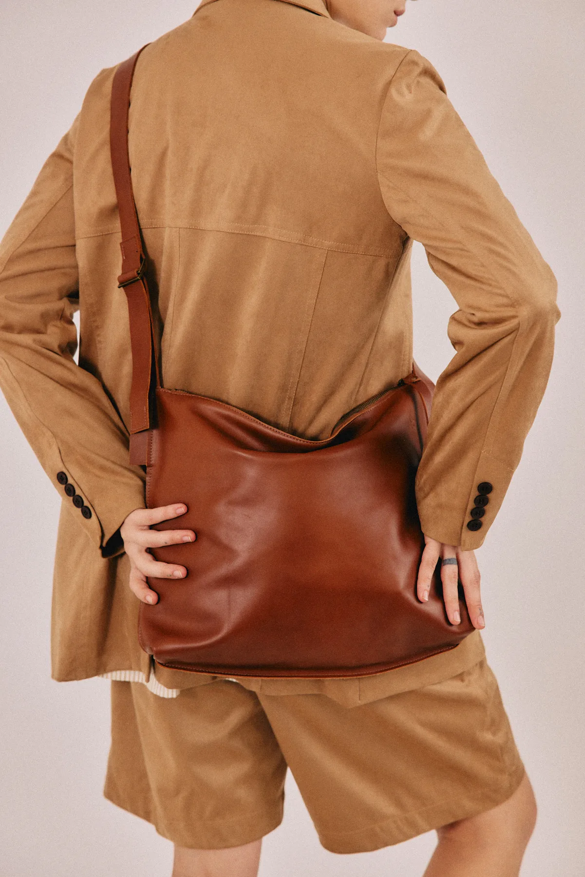 ניט קרוס L – תיק אלכסון – חום