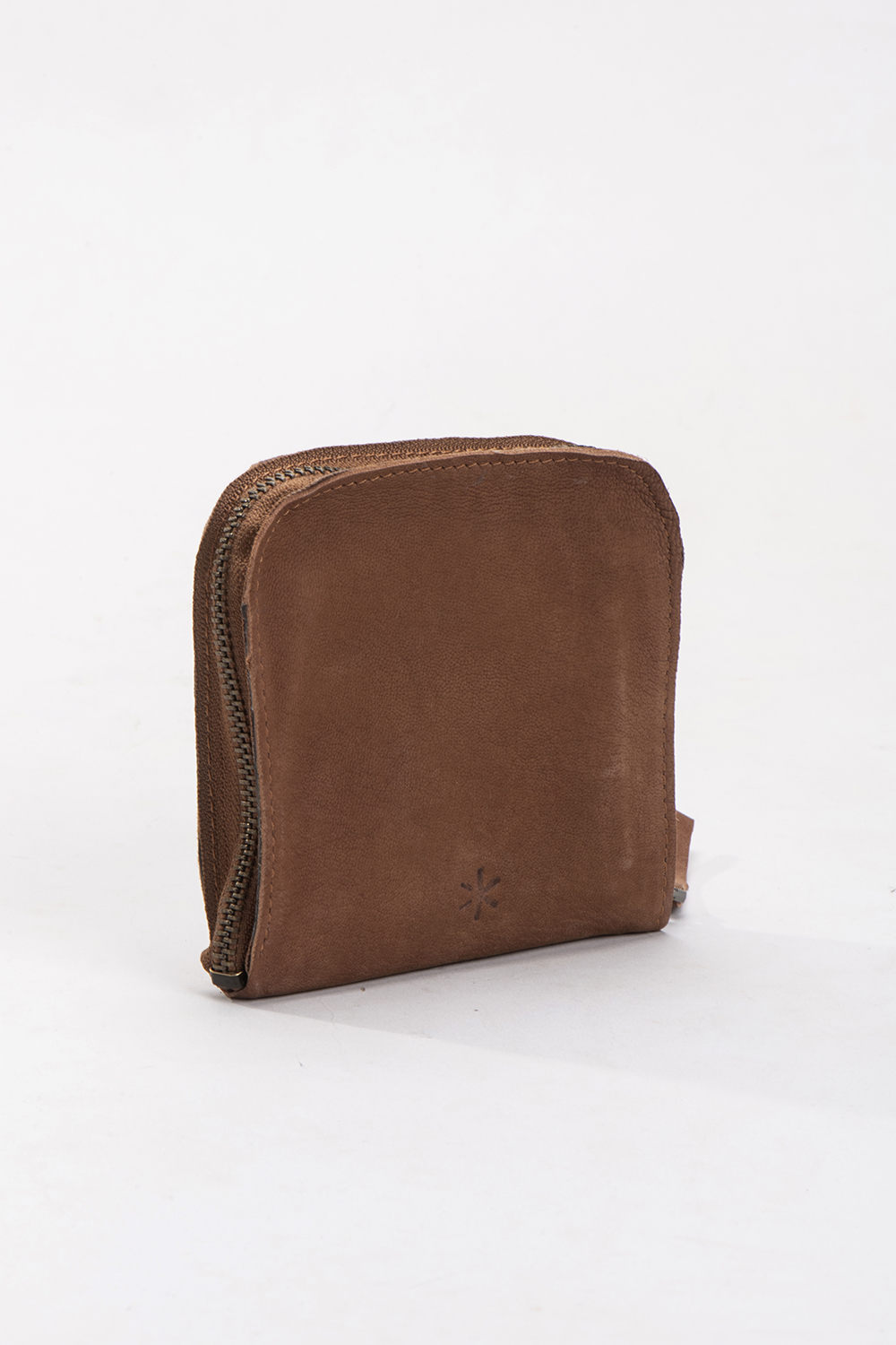 בריק S – ארנק עור קטן – חום דיזל