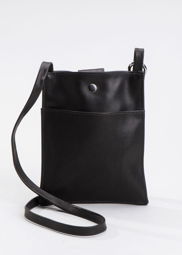 תיקווה – תיק עור אלכסון – חום כהה