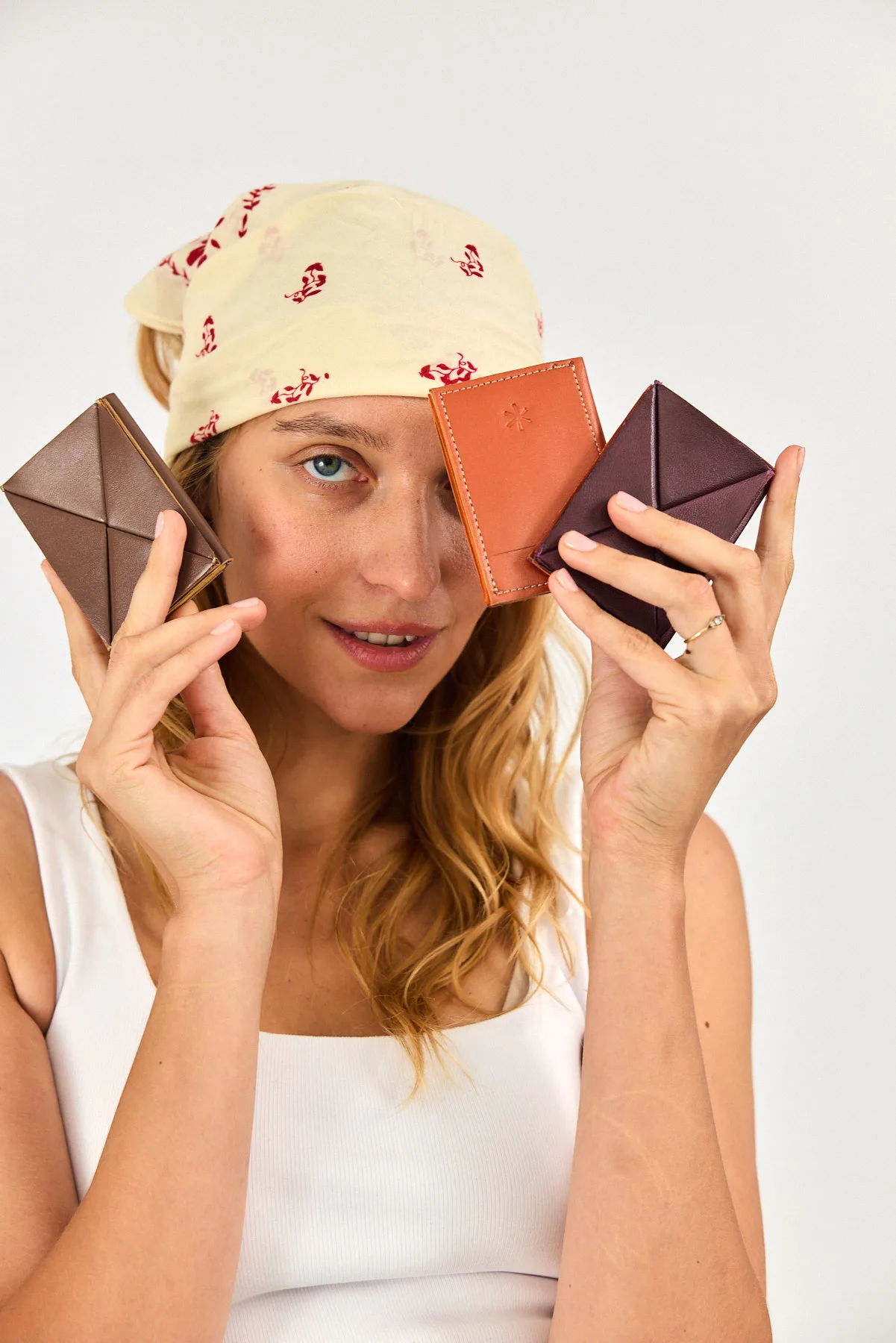 ארנק מתקפל – כתום עם אפור