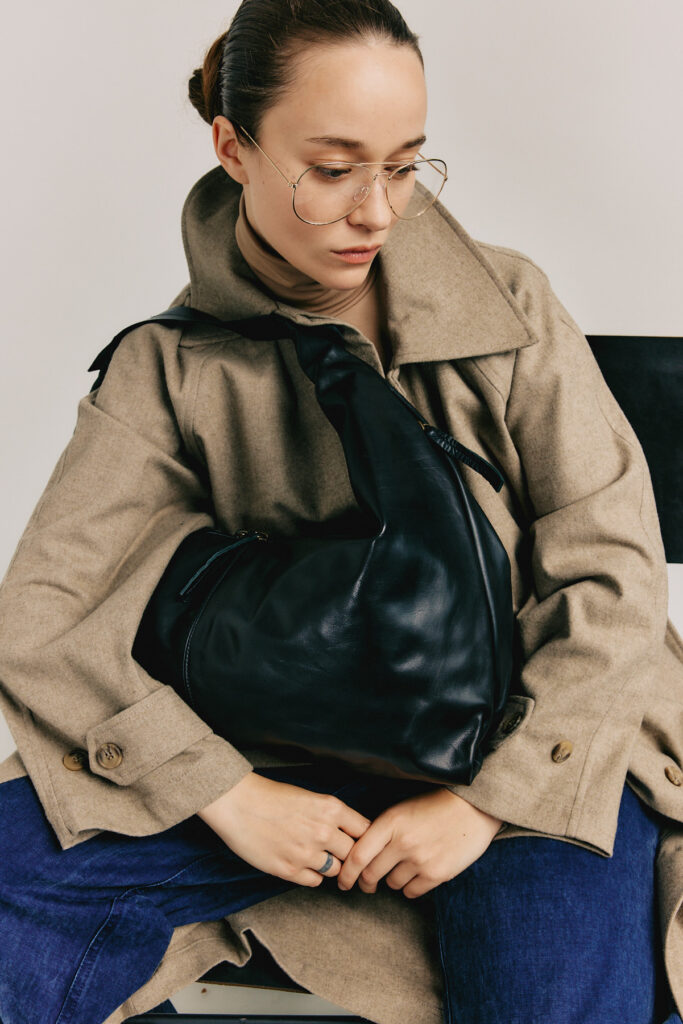 UNIQUE LEATHER BAG – Black