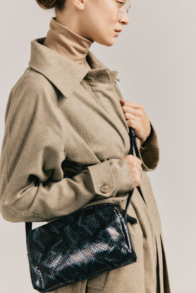 Juliet – Leather bag – Black Snake