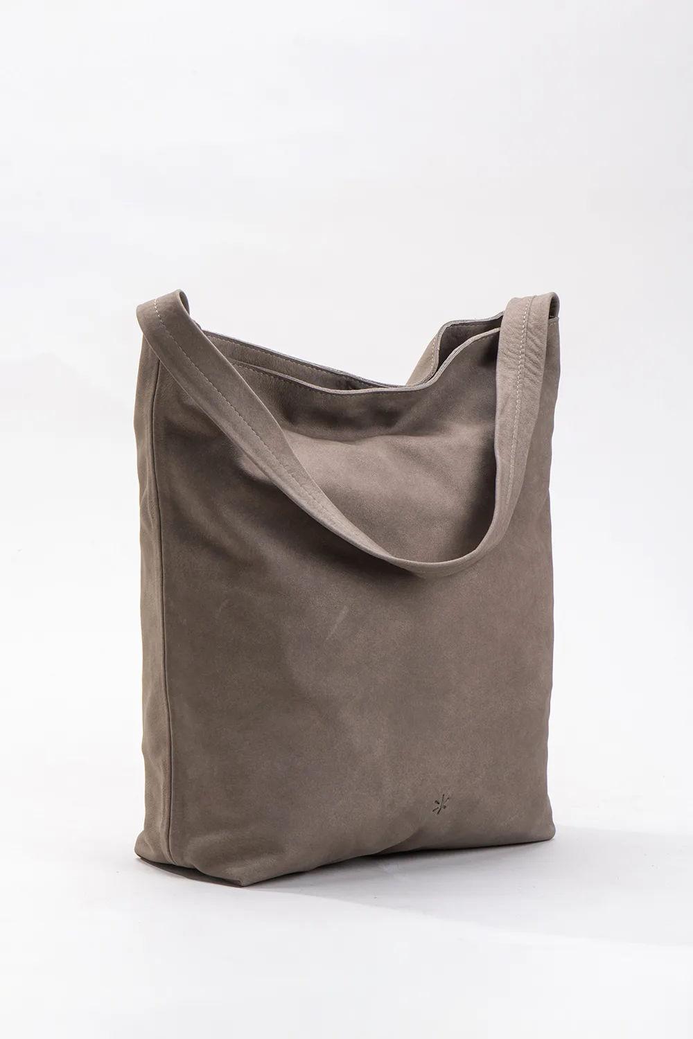 Leather Bucket Bag L – Moca