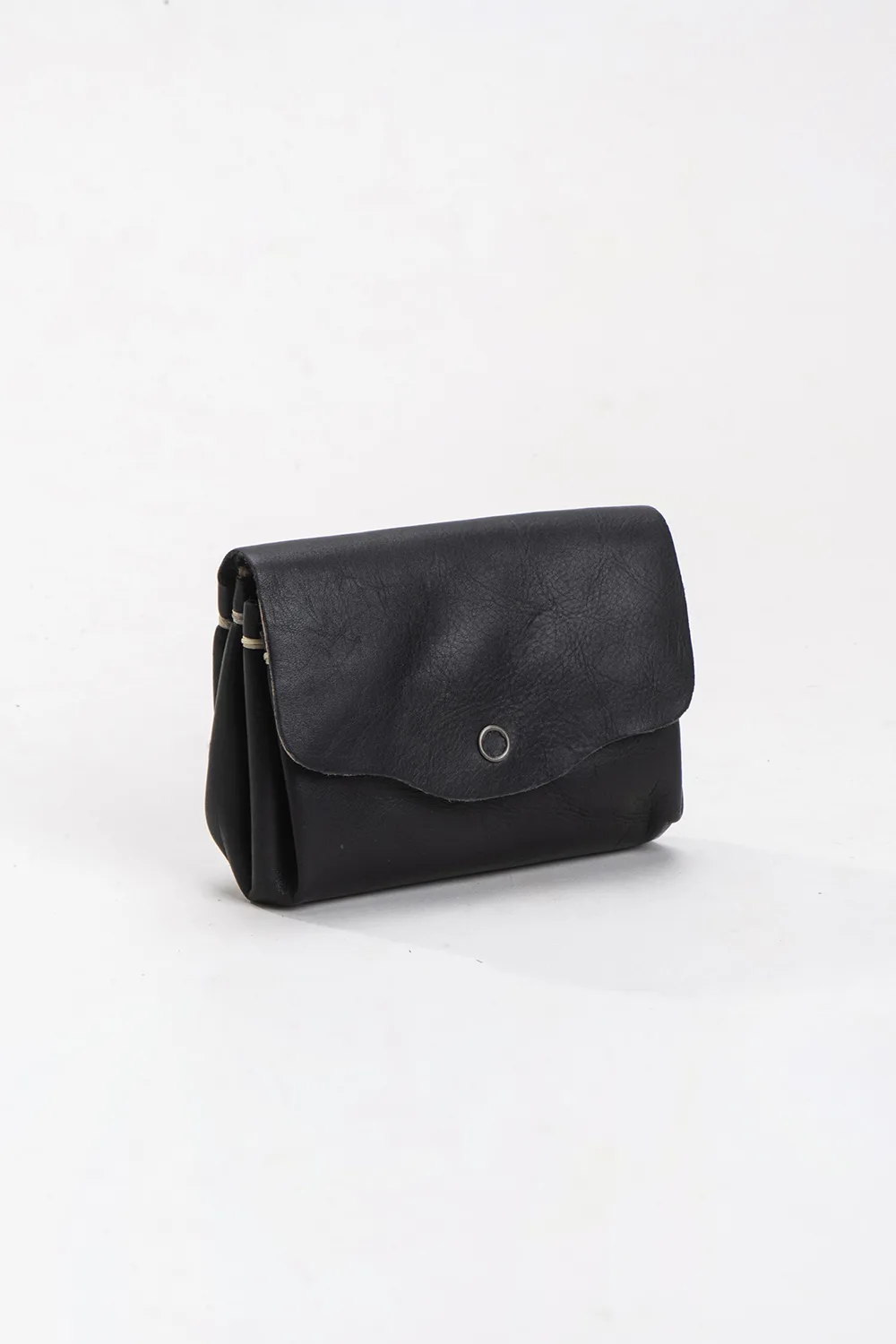 ארנק עור פלורה  – שחור