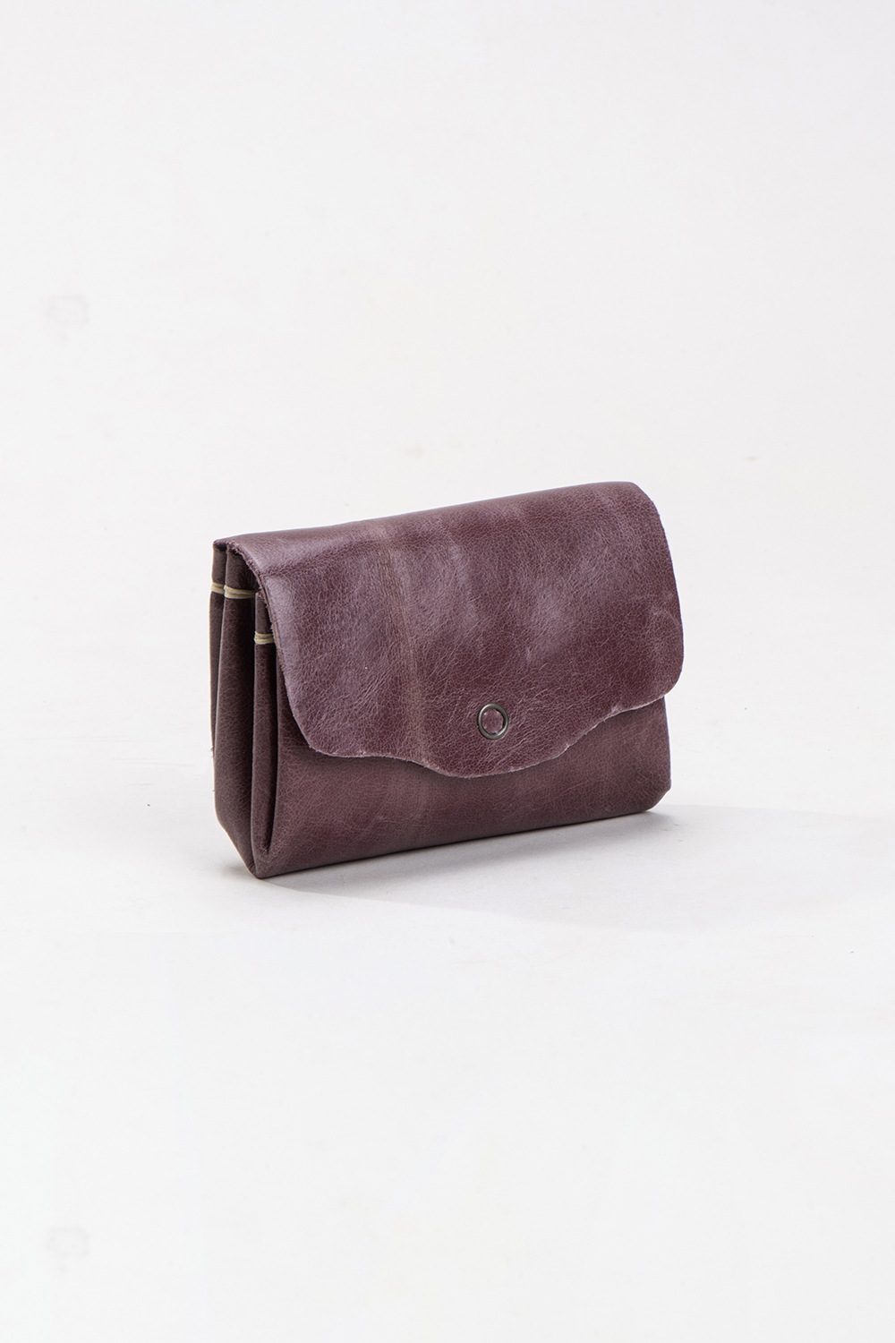 ארנק עור פלורה  – סגול מעושן