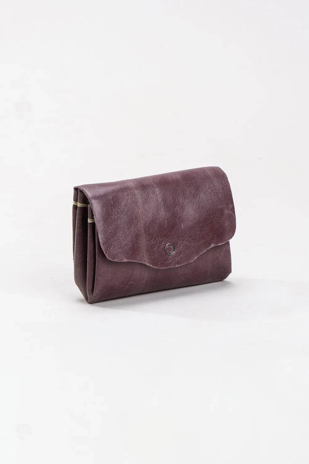 ארנק עור פלורה  – סגול מעושן