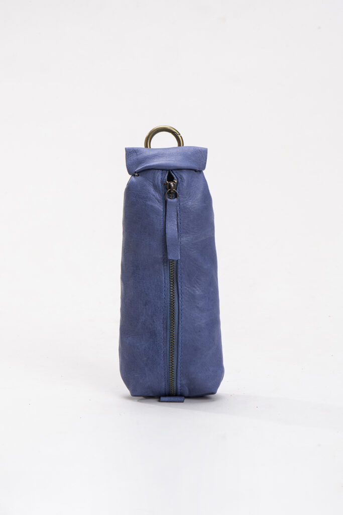 כיס טיפה – נרתיק עור – כחול