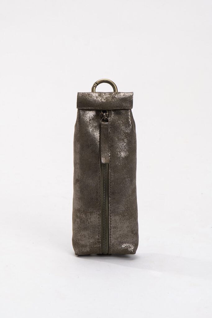 כיס טיפה – נרתיק עור – מטאלי