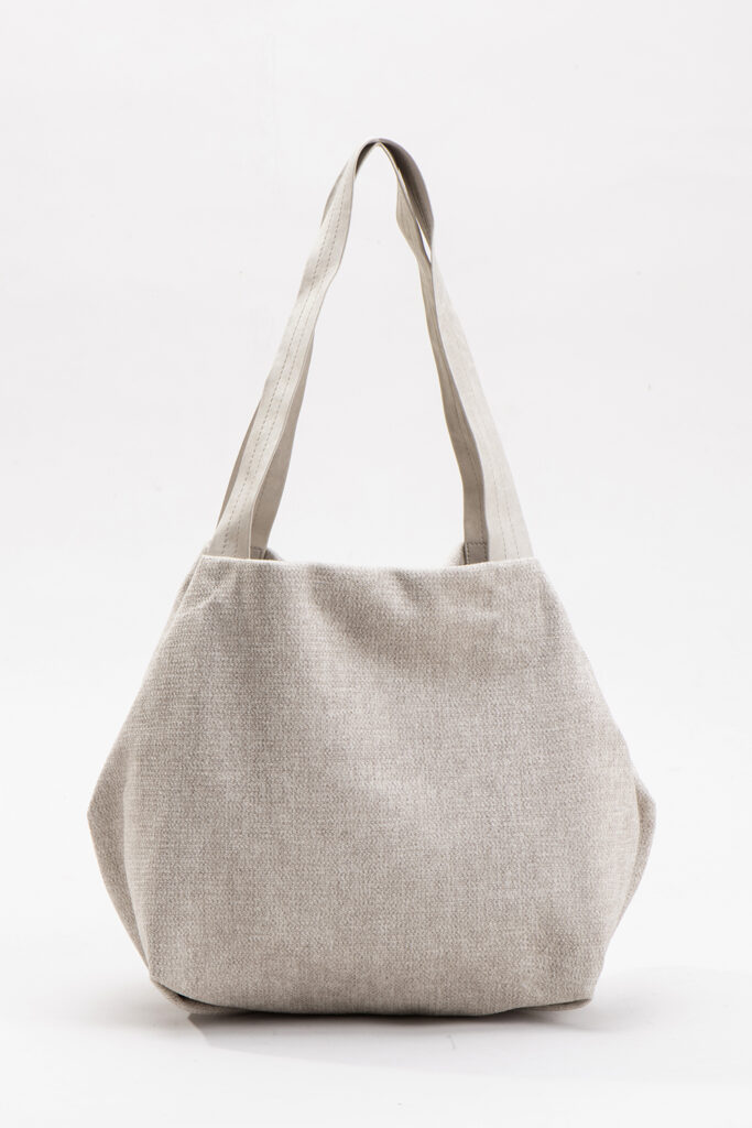 קוביה בד – תיק צד טבעוני – חול