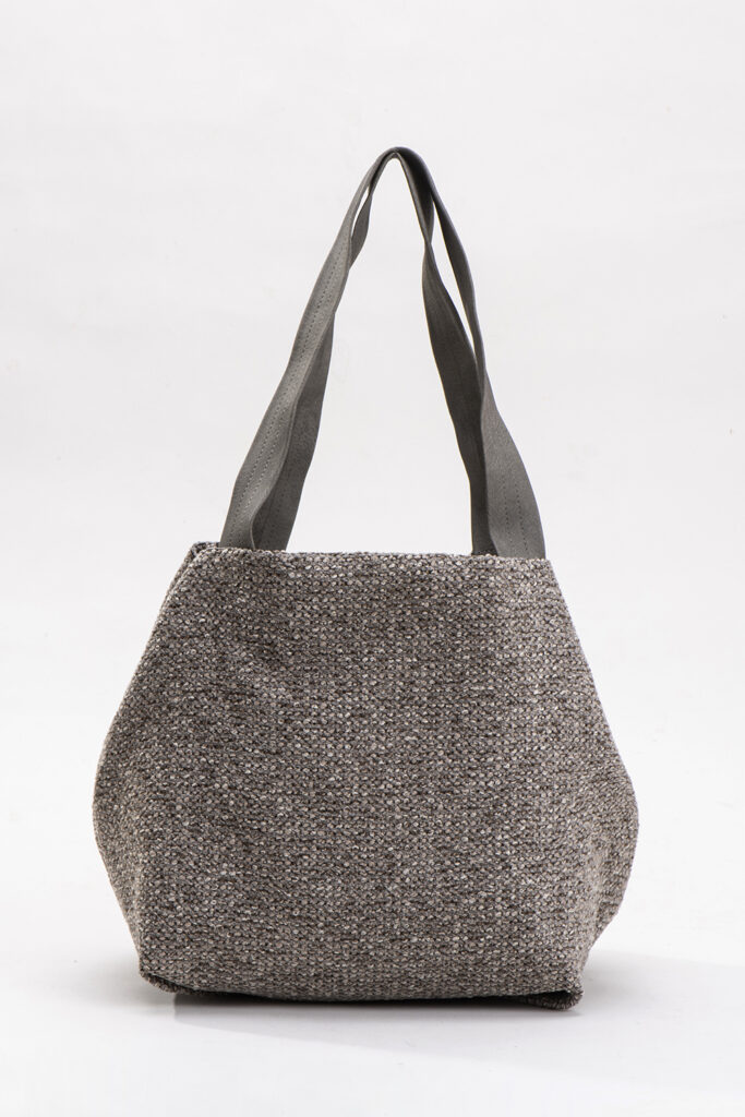 קוביה בד – תיק צד טבעוני – בזלת