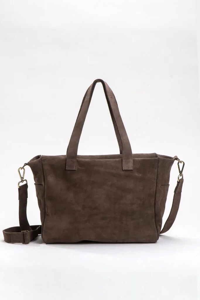 Loren Cross Bag Leather  L – Brown