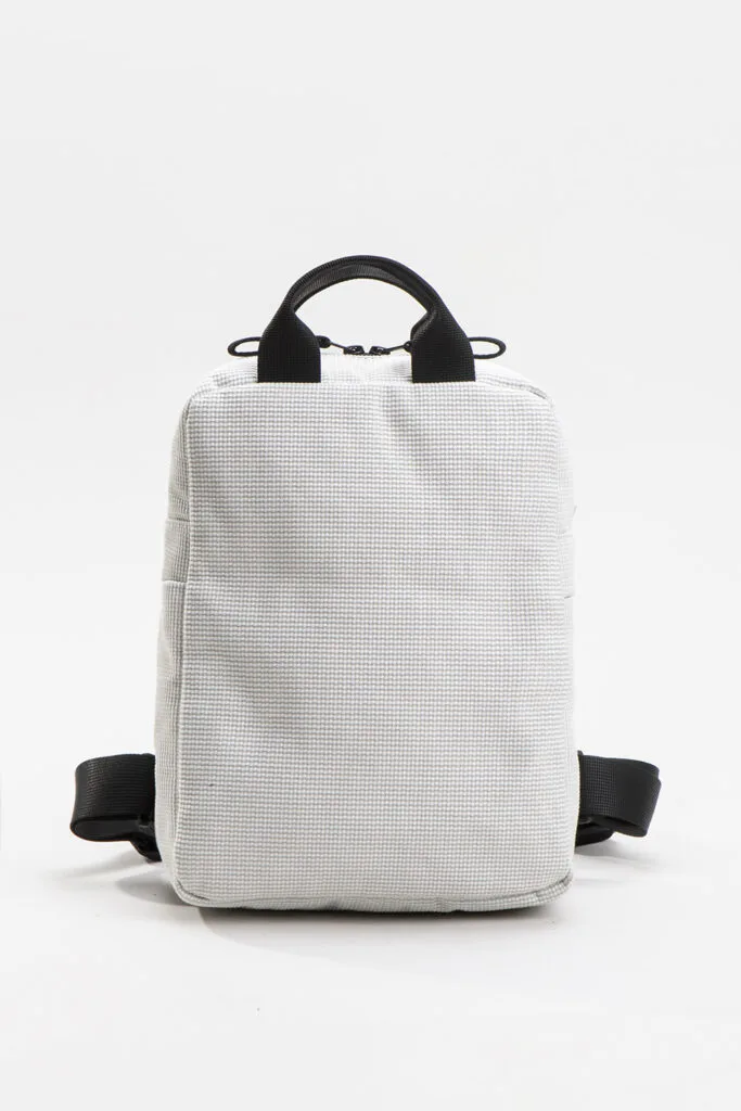 Alpha Fabric Backpack – White